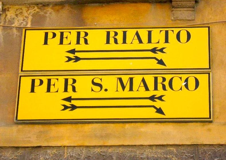 Venice Street Signs