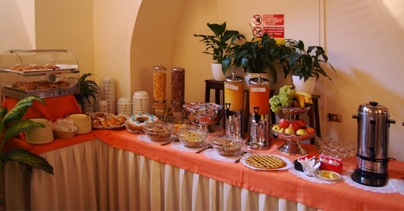 Typical Italian breakfast