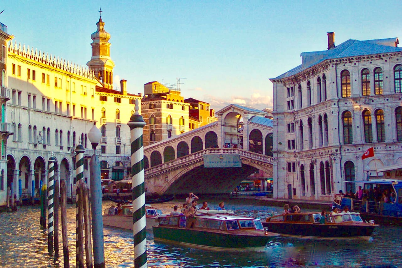 The Rialto Bridge in Venice 